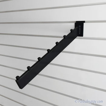 Rectangular Slatwall Waterfall - 7 Cube Black