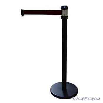 Reno Black Portable Stanchion