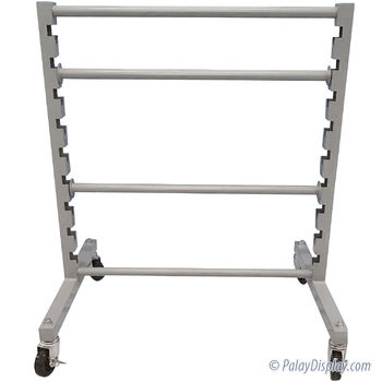 Small Adjustable Rolling Hanger Storage Rack