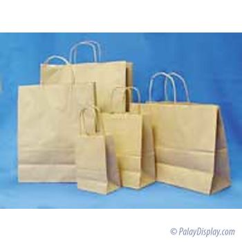 Saville - Natural Kraft Shopping Bags
