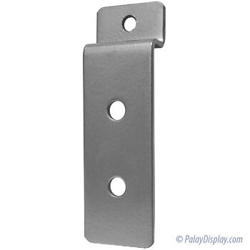 Silver Slatwall Back Plate - 2 Hole