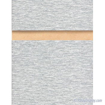 Simulated Brushed Aluminum Slatwall