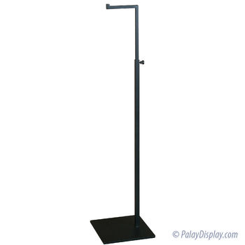 Matte Black Single Jewelry Display Stand - Adjustable