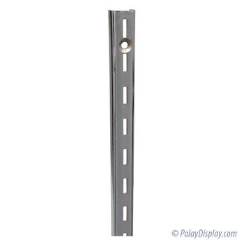 3' Wall Standard Single Slot - Chrome