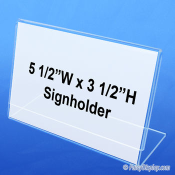 Slant Back Sign Holder 5.5