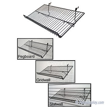 Slanted Display Shelf with Lip - 12