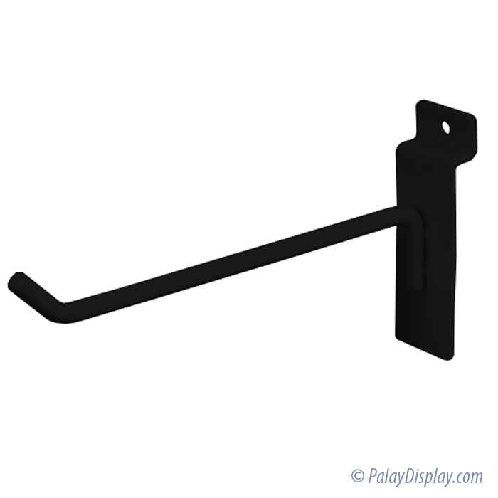 Slatwall Hook 6" Black Slatwall Hooks Metal Slatwall Palay