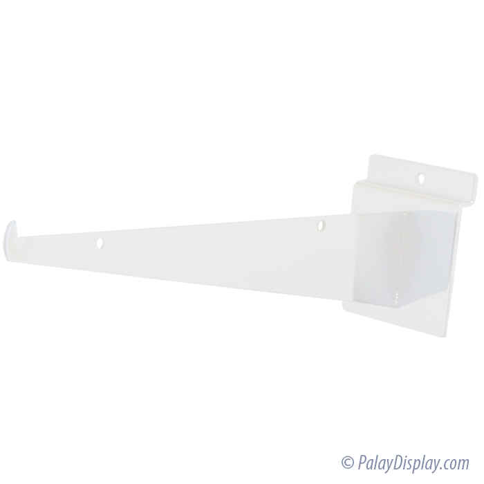 10" White Slatwall Shelf Bracket Slatwall Shelving Bracket Shelf Bracket for Slatwall