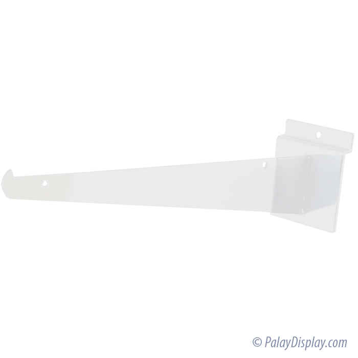 12" White Slatwall Bracket Slatwall Shelving Bracket Slotwall Shelf