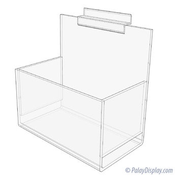 Slatwall Single Display Bin