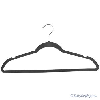 Slim Nonslip Velvet Hangers - Dark Grey