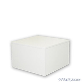 Small Wood Pedestal - White