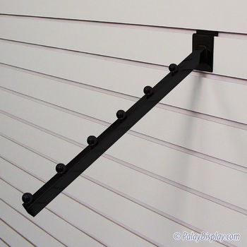 Square Tube Slatwall Waterfall - Black