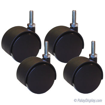 Twin Wheel Casters 3/8