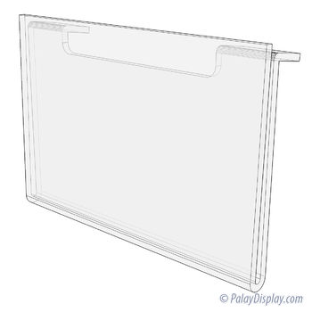 Universal Horizontal Acrylic Sign Holder - 5 1/2