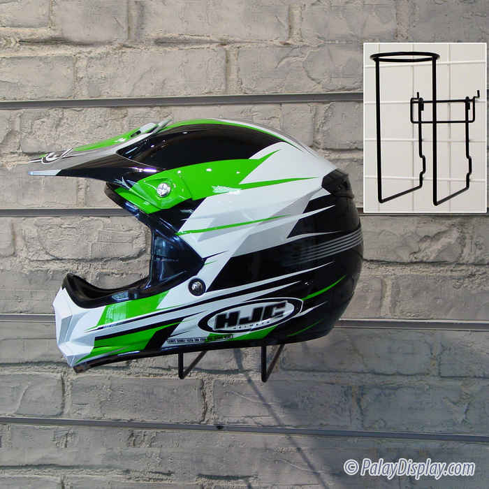 Gridwall Helmet Display Slatwall Helmet Display Gridwall Helmet