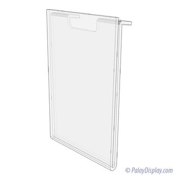 Universal Vertical Acrylic Sign Holder - 3 1/2