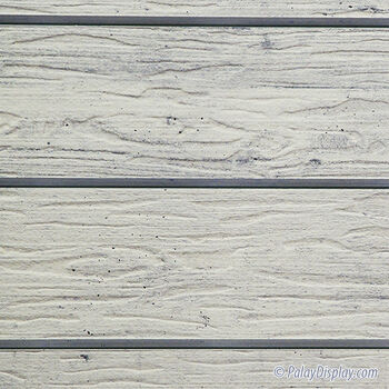 White Wood Formed Concrete Textured Slatwall Panel