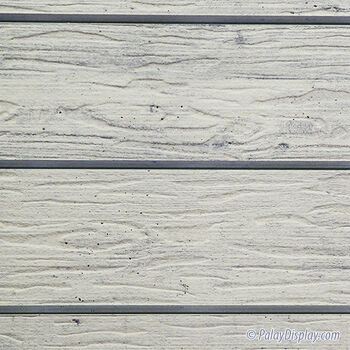 White Wood Formed Concrete Textured Slatwall Panel
