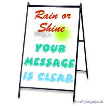 Write-On Wash-Off A-Frame Sign - White