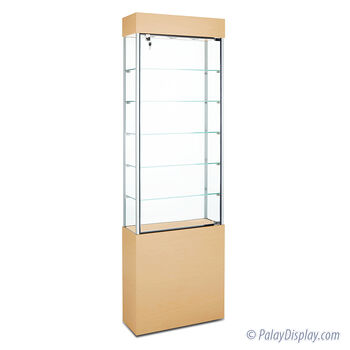 Commercial Display Cases-Rectangular Glass Wall Display Case