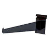 12" Gridwall Shelf Bracket - Black