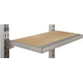 12" Hangrail With Maple Laminate Shelf