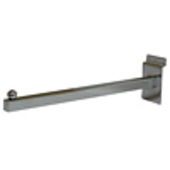 12" Square Tube Slatwall Faceout - Chrome