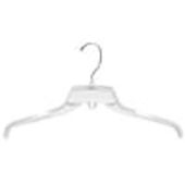 17" Clear Plastic Top Hanger - Chrome Hook
