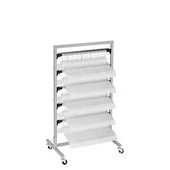 5 Bar Mobile Hanger Rack with 2" Casters - Multi-Width
