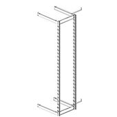 24" Wall Mount Storage Hanger Rack Double Add-On - 84"H