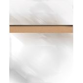 Acrylic Mirror Slatwall Panel - 6" OC