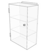 Acrylic Slatwall Display Case - Tower 2 Shelf