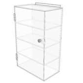 Acrylic Slatwall Display Case - Tower 3 Shelf
