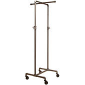 Adjustable 2-Way Cross Pipe Clothing Rack
