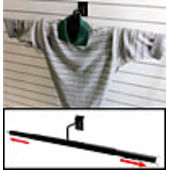 Adjustable Black Slatwall Scarecrow