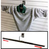Adjustable Chrome Slatwall Scarecrow