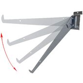 Adjustable Slatwall Shelf Bracket 12" Chrome