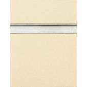 Almond Slatwall Panel with Aluminum Inserts - 6"OC