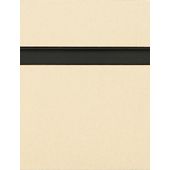 Almond Slatwall Panel with Black Inserts - 6"OC