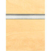 Birch Slatwall Panel with Aluminum Inserts - 6"OC