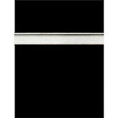 Black Slatwall Panel with Aluminum Inserts - 6"OC