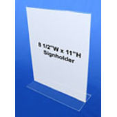 Bottom Load Sign Holder 8.5"W x 11"H