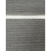 Black Ridge Pine Slatwall Panel with Aluminum Inserts - 6" OC