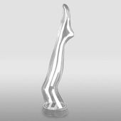 Crystal Clear Hosiery Form - Foot Up