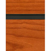 Cherry Slatwall Panel with Black Inserts - 6"OC