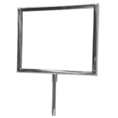 Chrome Sign Holder with Swedge Stem