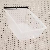 Clear Cratebox Tilt Big Display Bin w/ Peg Adaptors