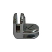 Glass Connector 2-Way Chrome