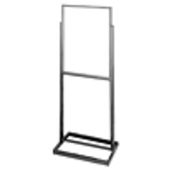Double Bulletin Sign Holder Chrome